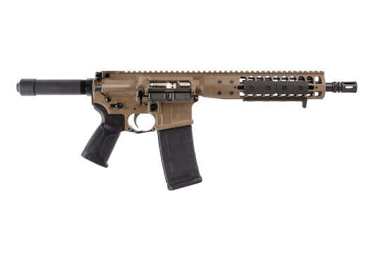 LWRC AR15 pistol is chambered in 556 with an 8.5 inch barrel